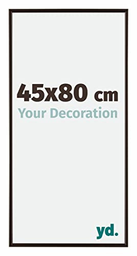 Your Decoration - Bilderrahmen 45x80 cm - Antrazit - Bilderrahmen aus Kunststoff mit Acrylglas - Antireflex - 45x80 Rahmen - Evry