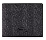 Lacoste portefeuille The Blend Homme Monogram Noir Gris