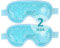 NEWGO Augenmaske Kühlend Kühlmaske Gesicht Kühlbrille für Migräne, Kopfschmerzen, Geschwollene, Müde Augen, Augenringe, Sinusschmerzen, Ice Eye Mask, 2 Stück(Blau)