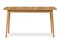 Konsimo Esstisch Ausziehbar Küchentisch - Esszimmertisch im Skandinavisch Stil - Tischbeine aus Massivholz - Esstisch für Küche Esszimmer und Wohnzimmer - 75x140-180x80cm - Braun - Frisk Kollektion