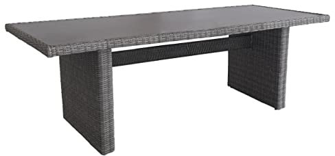 Yoursol by Devries Gartentisch Salou, Tischlänge 220 cm, grau, Naturstein Optik, wetterfest