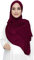 Lina & Lily Damen Hijab Kopftuch Schal mit Glitzer aus Premium Chiffon (Kastanienbraun)