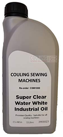 Industrial Sewing Machine Oil - Clear water white - 1 litre CSM1000