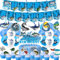 Gone Fishing Birthday Banner, Cake Toppers, Balloons & Party Favors