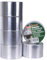 TAPEBEAR Aluminiumband 6Rollen 46m x 75mm, Aluminium Klebeband, Beständig 80° C bis 100° C, Alu-Klebeband Wasserdichtes HitzebestäNdiges, Zum Versiegeln, Reparieren Und Isolieren
