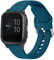 Strap compatible with Garmin Venu Sq/Sq Music/Sq 2/Sq 2 Music, Venu/Venu 2 Plus, Vivoactive 5/3/3 Music, 20mm Soft Silicone Replacement Strap for Forerunner 55/645 /245 Strap (Deep Green, Small)