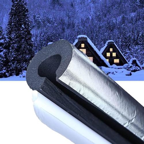 GOYUXV Gaine Isolante pour Conduit De Climatisation, Tube Isolant en Papier D'aluminium, Tube en Mousse Auto-adhésif De 22 À 110 Mm, Imperméable Et Isolant Thermique, (Size : 22 * 30mm/0.9 * 1.2in)