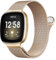 Issinlky Metallband Kompatibel mit Fitbit Versa 3/Fitbit Versa 4, Edelstahl Ersatz armband für Fitbit Sense 2/Fitbit Sense Smartwatch