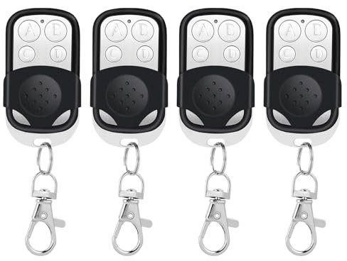 innislink 4 Piezas Mando Garaje, 433.92 MHz Mando para Puerta de Garaje, clonador de mandos con 4 canales, mando puerta garaje, mando distancia garaje universal