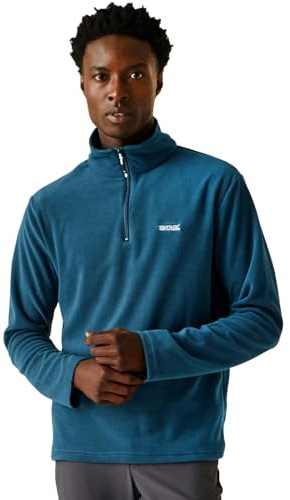 Regatta Mens Thompson Lightweight 1/2 Zip Fleece - Moroccan Blue - L