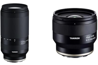 Tamron 70-300mm A047SF F/4.5-6.3 Di III RXD - Objektiv für Sony E-Mount & 20mm F/2.8 Di III OSD M 1:2 - für Sony-FE