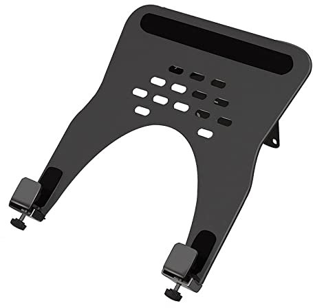 HILLPORT Monitor Halterung Laptop Wandhalterung Arm Tablett 10-16 Zoll VESA 75 mm und 100 mm Montageplatte mit Gleitunterlage Schwarz XY360B