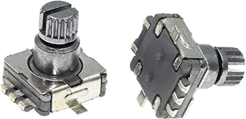 Drehgeber 100PCS Drehgeberschalter EC11 mit Druckschalter 5Pin SMD Typ Grifflänge 10MM Pflaumenwelle Drehgeber