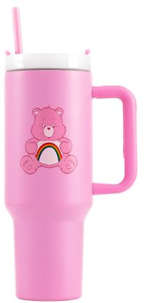 Pyramid International - Tumbler Care Bear - Isothermischer Becher mit Strohhalm und Griff - 1.2L - Heiße und kalte Thermoskanne, Farbig