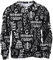 Jumper Jacket Hoodie For Men Tracksuit 2025 Trendy Men's Casual Fashionable Loose And Trendy 3D Printed Hoodedless Long Sleeved Pullover Hoodie Black Tshirt Top (Black, L)