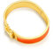 Armband Damen mit Buchstaben,316L Titan-Stahl Armreif Damen,Nagel Armreif,Dupes Schmuck,Armband Damen Gold,6.7 Zoll Gold Orange Armreif Gold,Armband Gold,Gold Armband für Damen,Armreif Gold Damen
