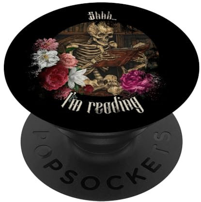 Leseliebhaber Gothic Buchliebhaber Lesen Bookish PopSockets Klebender PopGrip