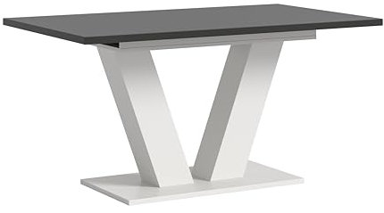 xonox.home Tisch Motion X4AH6T64 Ausziehbarer Esstisch in weiß Nb. und grau Nb. mit Y-Fußgestell, ca. 150-190x76x90 cm