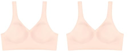 Hanes Women's Wireless, Smooth Comfort Full-Coverage T-Shirt Bra, Single Or 2-Pack