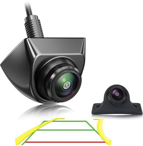 GREENAUTO Dynamic Traces Rear View Camera HD 1080P Reversing Camera Car Retrofit 170° Wide Angle Night Vision IP69K Waterproof Universal Reversing Cameras for Motorhome SUV Pickup Van