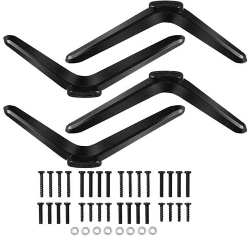 Didiseaon 2sets Desk Mount Tv Stand Tv Mount for Desk Flat Screen Modern Quick Assembly Screw Included