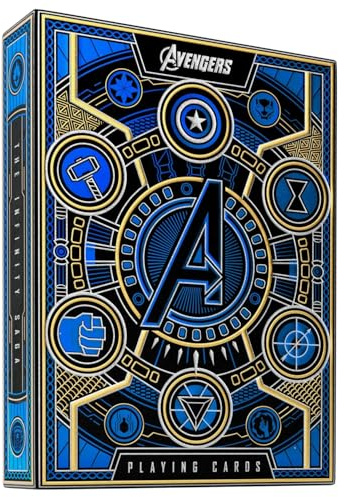 theory11 Avengers Blue Edition Premium Playing Cards - Marvel Studios' The Infinity Saga Deck