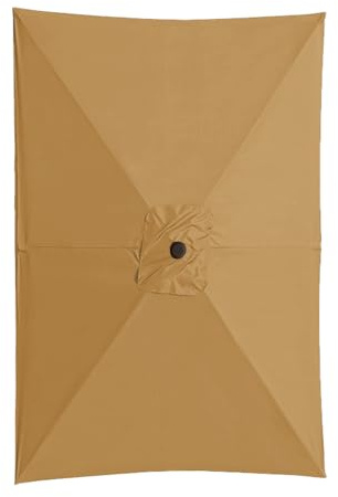 Genérico Cubierta de Repuesto para Sombrilla de Exterior,Cubierta de Sombra Cuadrada para Exterior 2x3 M - Parasol Impermeable para Playa, Patios, Invernaderos, Terraza