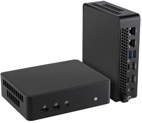 NUC16 PRO AI Mini PC Intel Core Ultra5 325,Intel Arc Graphics,Dual M.2 PCIe SSD,Dual 2.5G LAN,Blutooth 6,Wi-Fi 7,Black,for Business & Content Creation(Barebone,NO RAM&SSD&OS)