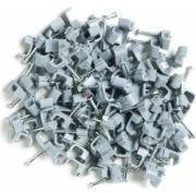 Aptii Flat cable clips 100 Pack for 1.5mm twin & earth Grey