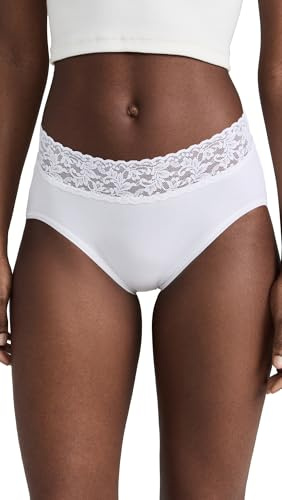 hanky panky Women's French Briefs, White, S