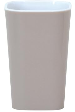 MSV 141291 Zahnputzbecher Monaco, grau/braun
