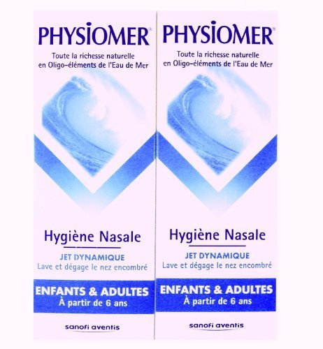 PHYSIOMER Brumisateur nasal - Jet dynamique micro diffusion - Lot de 2 x 135 ml by Physiomer