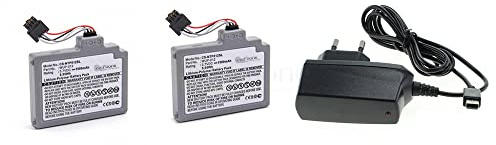 Akku Li-Polymer kompatibel mit Nintendo Wii U (Ersatz für WUP-012) - 2er Set + Ladegerät 1A