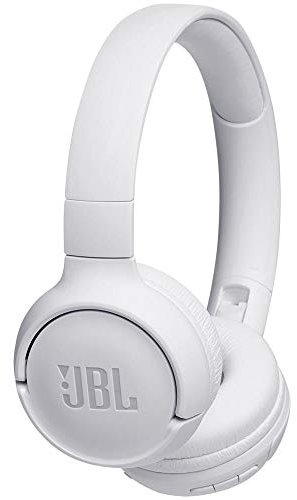 JBL Tune 500 BT Auriculares supraaurales inalámbricos con conexiones multipunto y asistente de voz Google now o Siri, batería de 16h, blanco