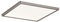Paulmann 929.52 LED Einbaupanel Areo IP23 eckig 12W 3000K Nickel matt