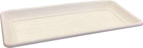 PEBSHOP Vaso O SOTTOVASO Rettangolare Maxi Bianco (SOTTOVASO 74x33x5,7H cm. per Vaso 80 cm.)