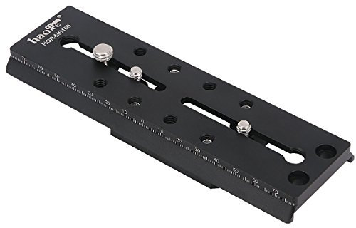Haoge HQR-MS160II 160mm Camera Long Sliding QR Quick Release Plate for Sachtler FSB4 FSB6 FSB6T FSB8 FSB8T FSB10 FSB10T DV10 3+3 5+5 Video 14II DV2 DV4 DV6 DV8 DV8/100 ACE Tripod Fluid Head