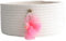 Inwagui Baumwolle Seil Aufbewahrungskorb Schwan Deko Korb Baby Spielzeug Aufbewahrungsbox Desktop Organizer Weich - Weiß