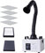 KNOKOO Estrattore fumi per saldatura 100W FES150S Assorbitore di fumo a saldare portatile(EU-PLUG 220V)