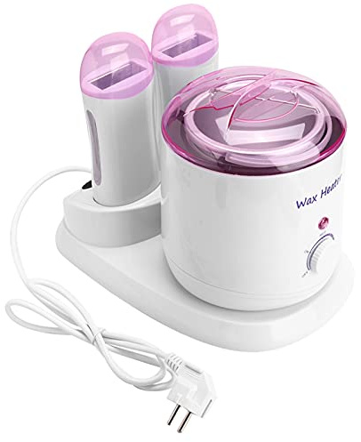 Réchauffeur de Cire Chaude de 800 Ml pour L'épilation, Appareil de Chauffage électrique à la Maison 3 en 1 pour Femmes et Hommes, épilateur Réglable pour L'épilation du Corps des Jambes(EU)