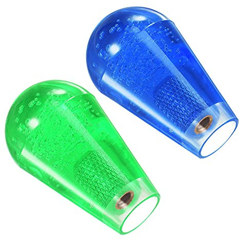 sourcing map Ellipse Oval Joystick Head Rocker Ball Top Handle Arcade Game Replacement Green Blue