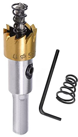 SagaSave 17 MM Fresa per fori in carburo ad alta velocità, per metallo, acciaio inossidabile, rame, ferro