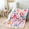Homewish Kawaii Eule Überwurfdecke für Jungen Mädchen Kinder Kawaii Raumdekoration Plüschdecke süßes Wildtier Eule Bettdecke Natur Frühlingsthema Vögel Blumen Fuzzy-Decke, 130 x 150