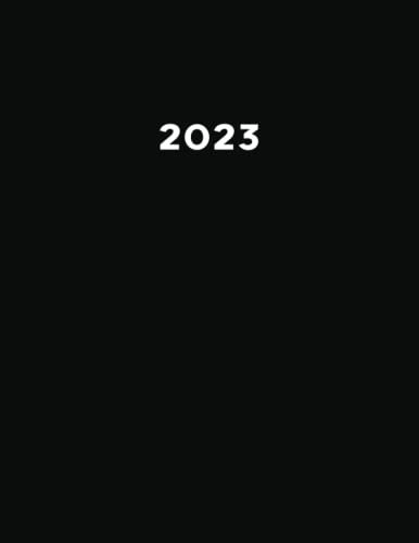 2023: Kalender XXL 2023 I A4 I 1 Seite / Tag mit Zeiteinteilung I 400 Seiten I Terminkalender I Office Planer I Kalenderbuch I Farbe Schwarz