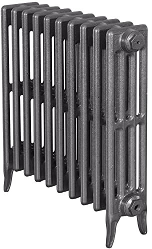 Carron Victorian 4 Column 10 Section Cast Iron Radiator 660mm High in Foundry Grey