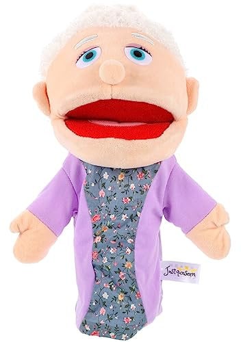 ibasenice Weihnachtsdeko Handpuppen Für Kinder, Oma Styling Handpuppe Spielzeug Handpuppe Kindergarten Geschichtenerzählen Requisite Badespielzeug