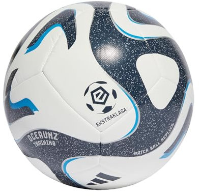 ADIDAS IQ4932 EKSTRAKLASA TRN Recreational soccer ball Unisex Adult white/collegiate navy/bright blue/silver met. Size 3