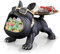 Huhote Resin French Bulldog Tray Statue, Bulldog Candy Dish Key Holder Bowl, French Bulldog Gifts Accessories, Statues for Office Desk Home Decor Figurines Entryway Table Decor (Black)