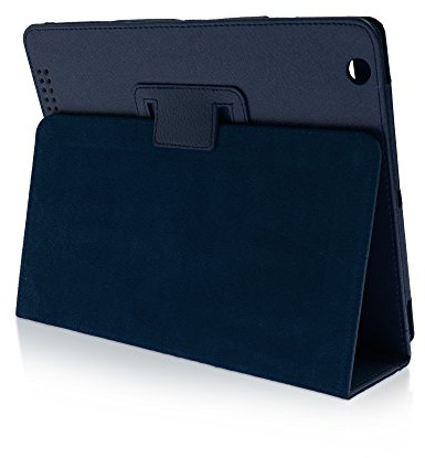 Klassische Hülle für das 9.7 Apple iPad 2012 (3. Generation) in BLAU [passend für Modell A1403, A1430, A1416]