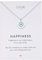 LUUK LIFESTYLE collana portafortuna con ciondolo a forma di occhio turco/greco e dedica HAPPINESS, stile boho, lunghezza regolabile, 50 cm, argento